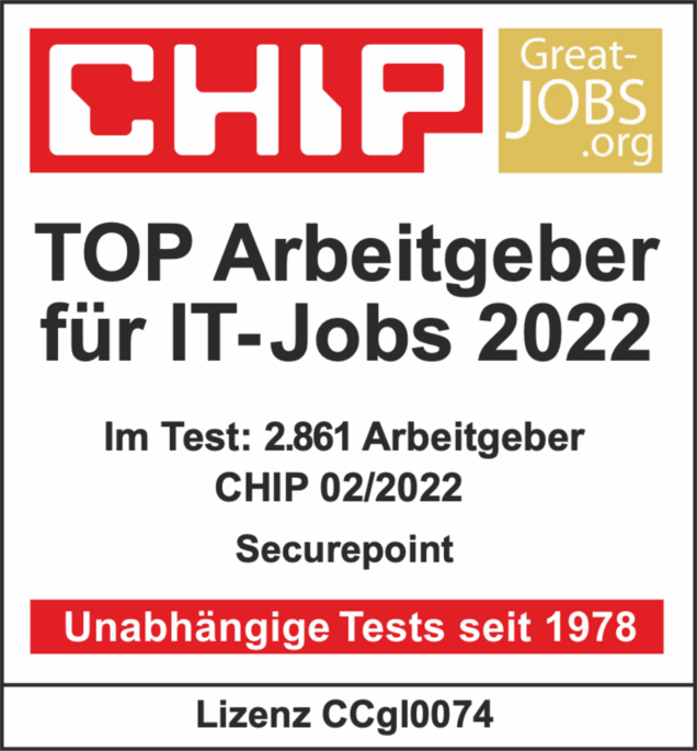 CHIP-Auszeichnung als TOP Arbeitgeber für IT-Jobs 2022