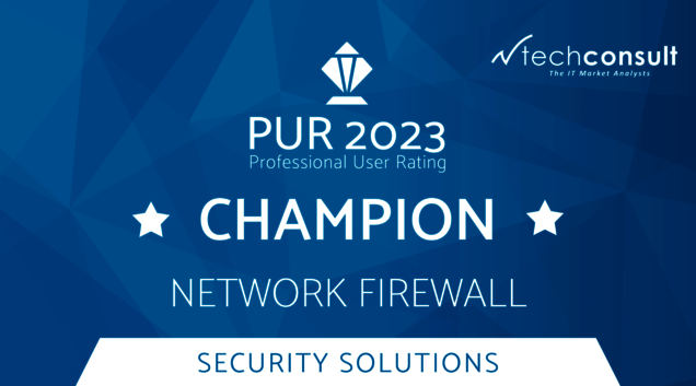 PUR Award 2023 für Network Firewall PUR Award 2023 für Network Firewall