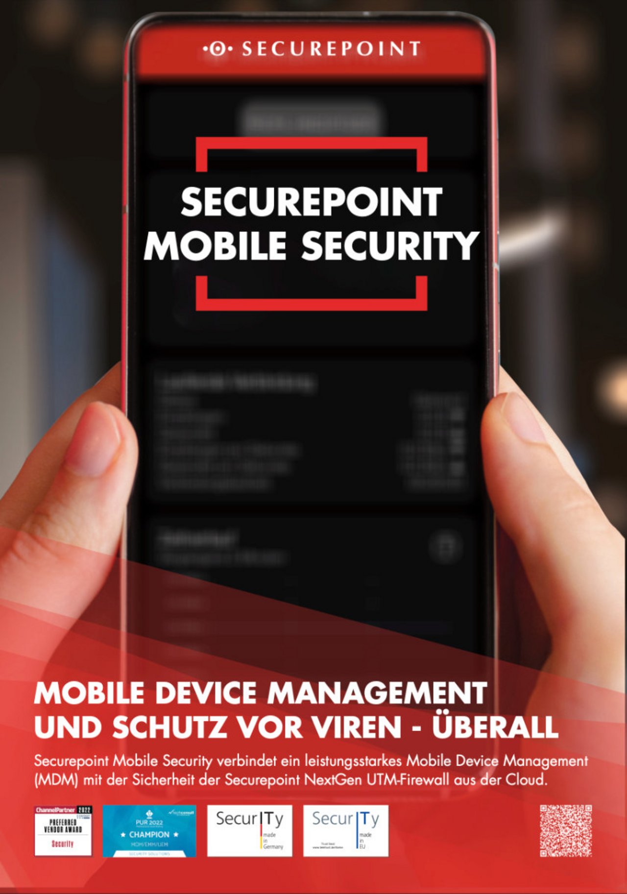 Titel des Prospekts für Securepoint Mobile Security.