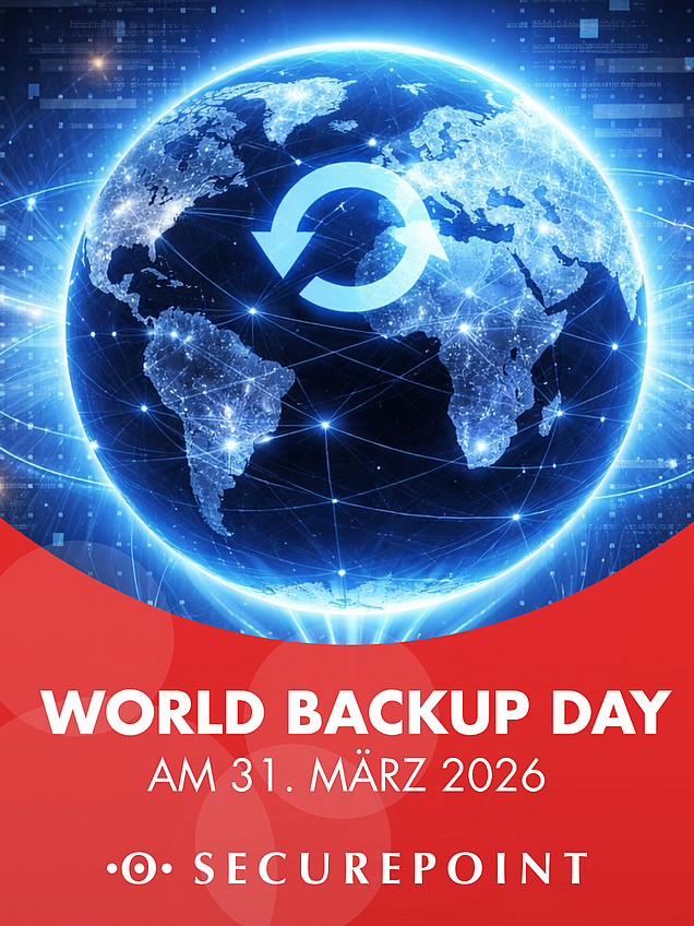 Grafik mit Text "World Backup Day am 31. März 2026"