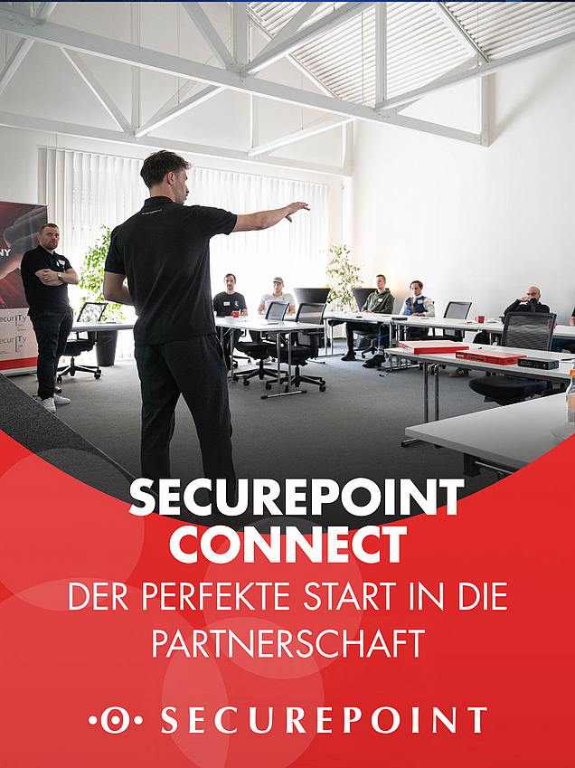 Securepoint Mitarbeiter schult neue Partner