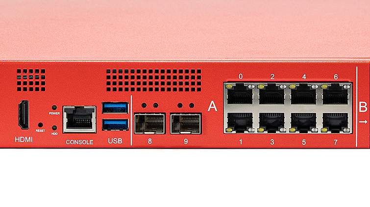 Securepoint UTM-Firewall RC350R Generation 6 Frontansicht der Securepoint UTM-Firewall RC350R Generation 6