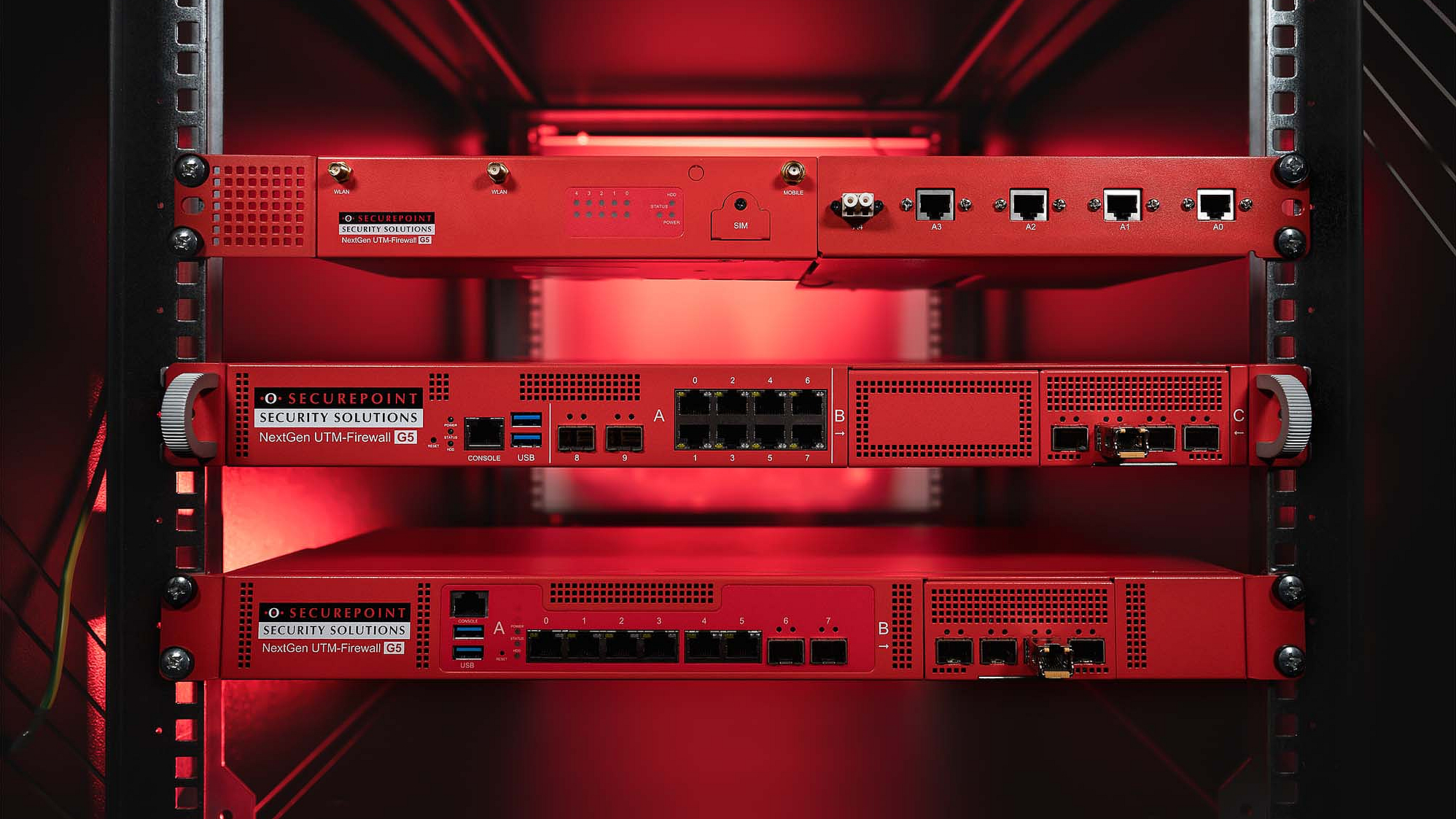 G5 Firewall is built into a rack