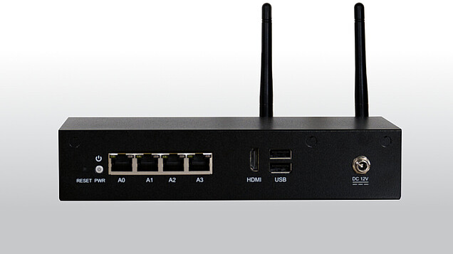 Desktop Firewall Black Dwarf G5 Pro für mehr Nutzer*innen Desktop Firewall Black Dwarf G5 Pro in Rückansicht