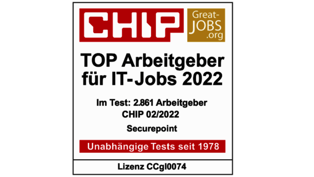 Auszeichnung als TOP Arbeitgeber 2022 durch CHIP