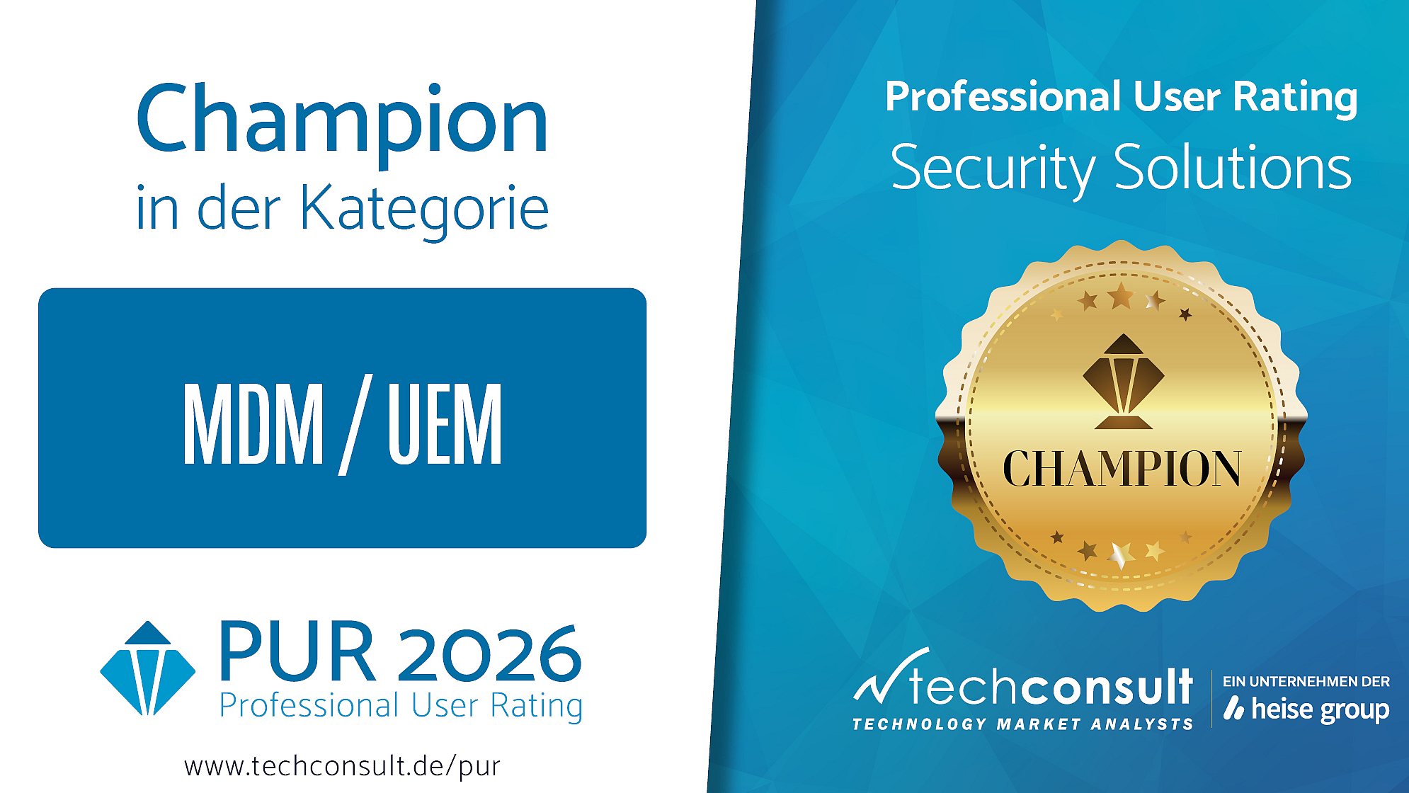 Champion 'MDM/ UEM' - PUR 2026 Awards: PUR Champion 'MDM/ UEM' 2026