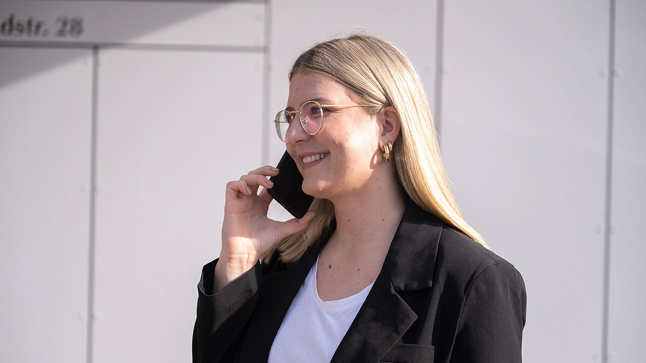 Woman on the phone with smartphone