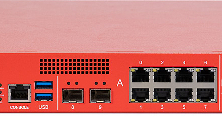 Securepoint RC400R G5 UTM-Firewall Vorderansicht der Securepoint RC400R G5 UTM-Firewall