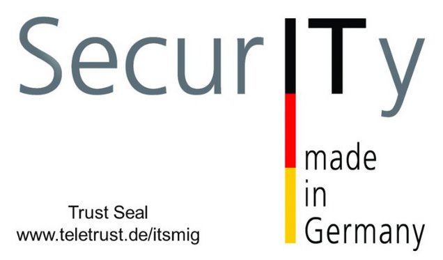 Logo IT-Security. Made in Germany.