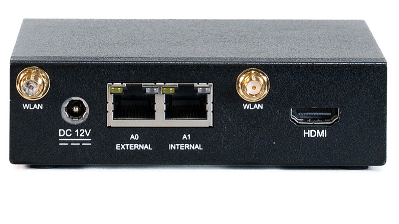 Rückansicht der Securepoint Black Dwarf G5 UTM-Firewall