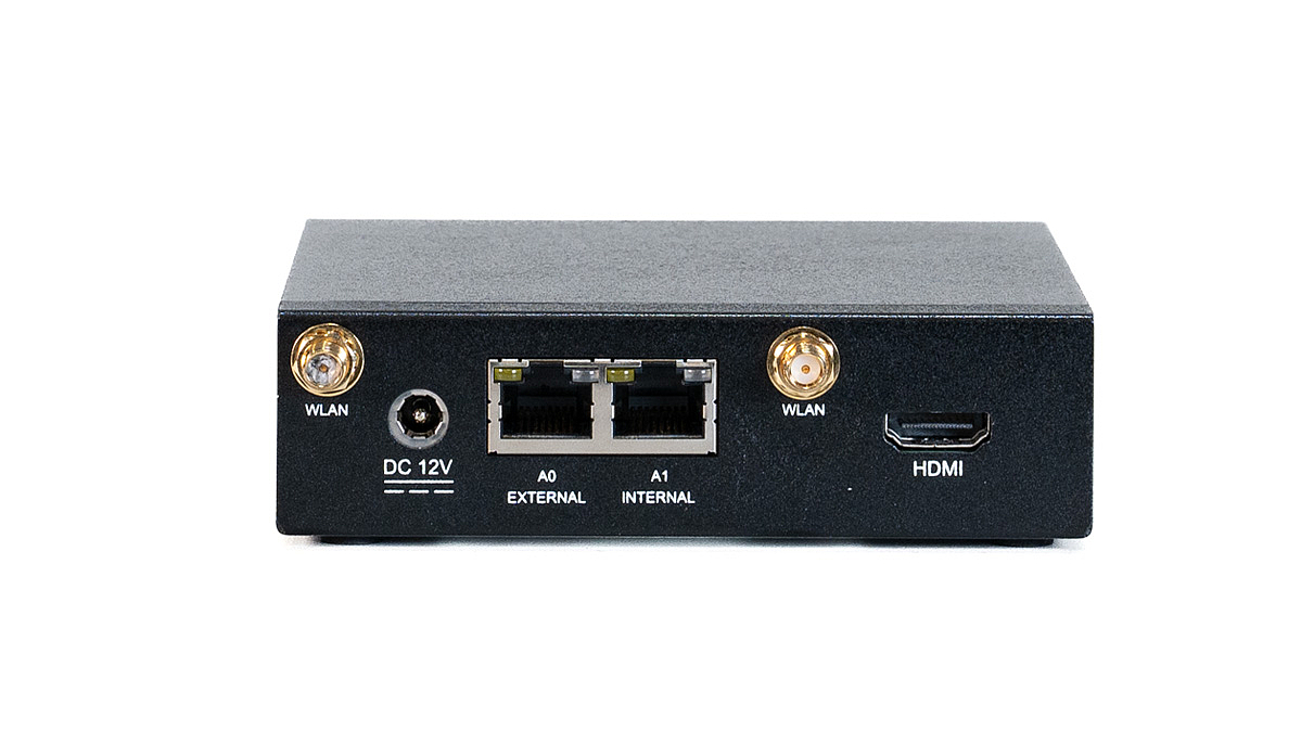 Rear view of the Securepoint Black Dwarf G5 UTM firewall