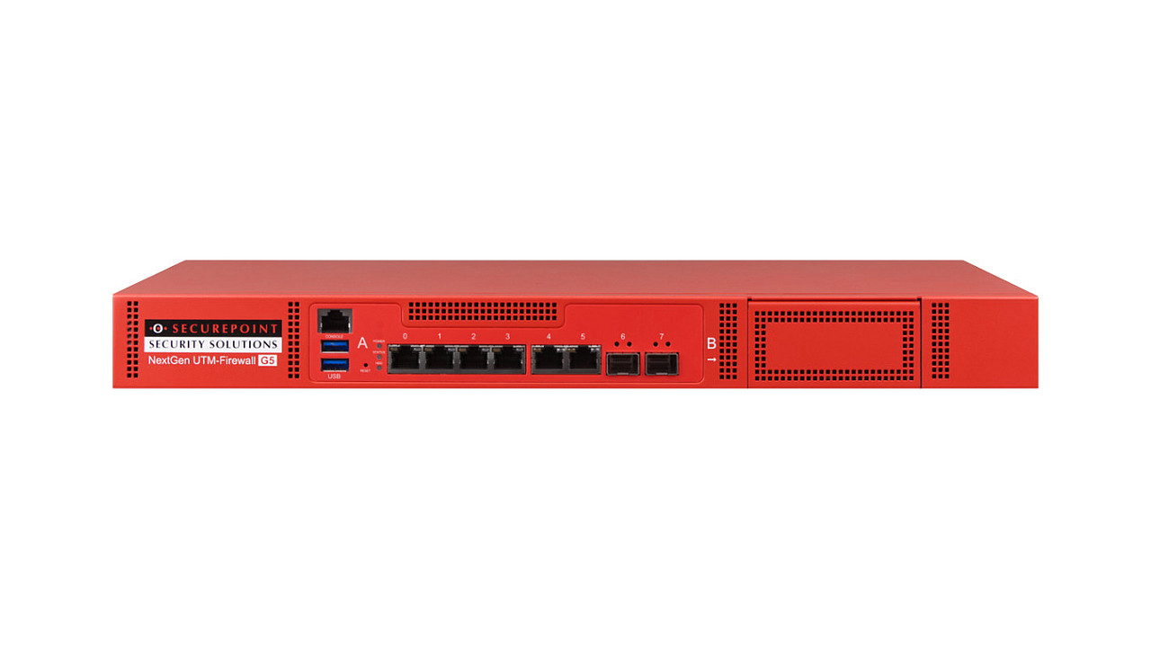 Frontansicht der Securepoint RC300S G5 UTM-Firewall