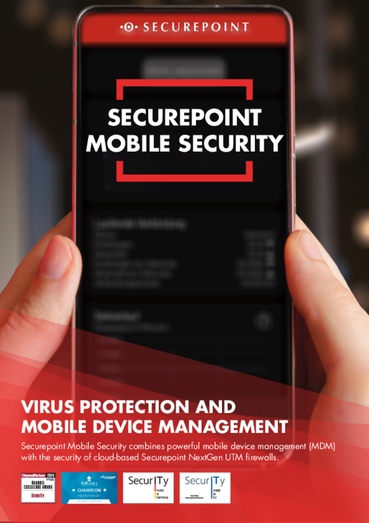 Securepoint Mobile Devicemanagement Prospekt auf Englisch