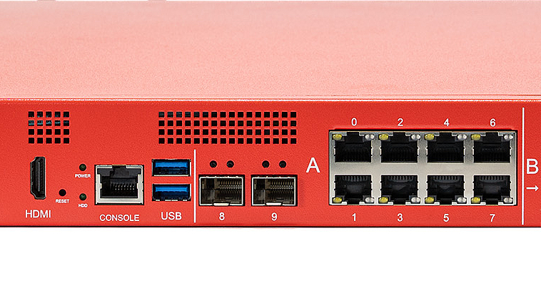 Securepoint UTM-Firewall RC400R Generation 6 Frontansicht der Securepoint UTM-Firewall RC400R Generation 6