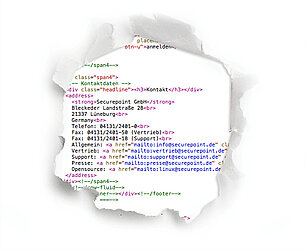 Bild mit Quellcode und Securepoint-Adresse Bild mit Quellcode