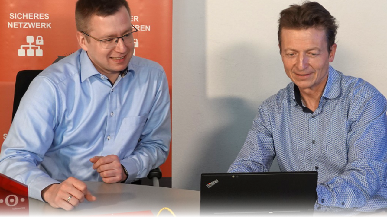 Bessin GmbH Geschäftsführer Martin Bortic (rechts) und IT-Leiter André Wandschneider.