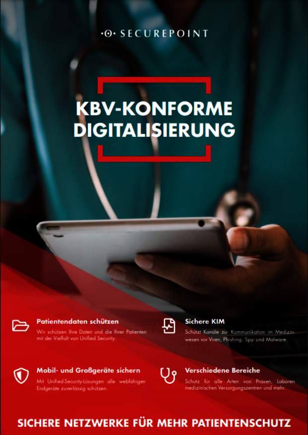 Prospekt KBV-konforme Digitalisierung zum Download Vorschaubild Prospekt KBV-konforme Digitalisierung