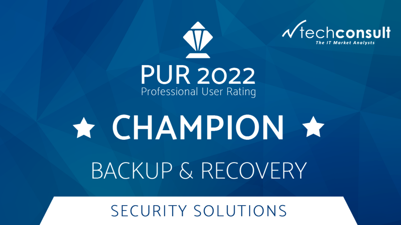 PUR Award 2022 für Backup und Recovery