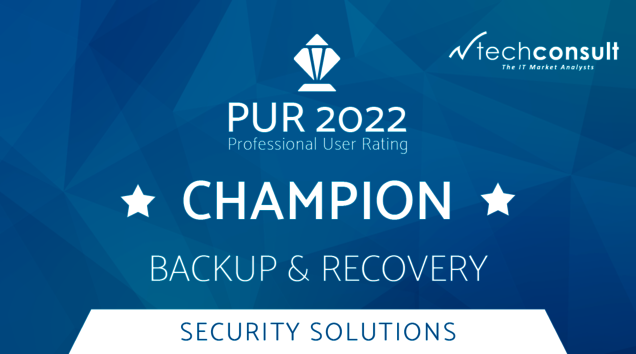 PUR Award 2022 für Backup und Recovery PUR Award 2022 für Backup und Recovery