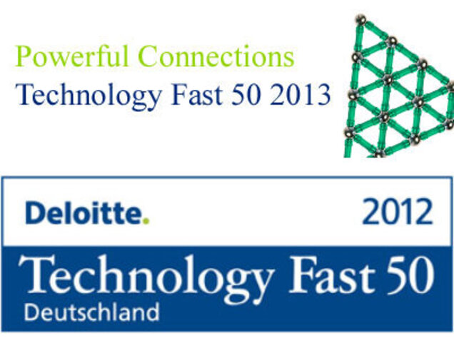 Securepoint wurde in den Jahren 2012 und 2013 jeweils mit dem Deloitte Technology Fast 50 Awards ausgezeichnet. Logo Deloitte Technology Fast 50 Award