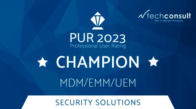 PUR Award 2023 für MDM, EMM und UEM PUR Award 2023 für MDM, EMM und UEM