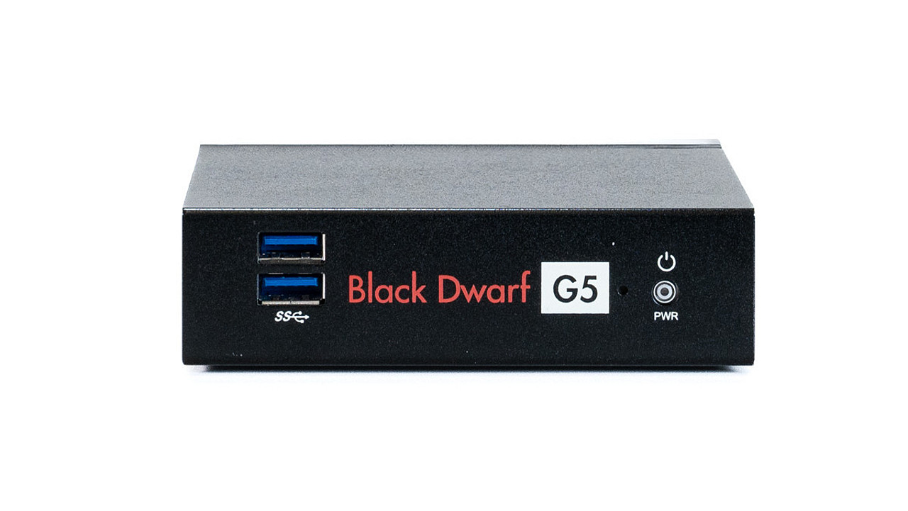 Frontansicht der Securepoint Black Dwarf G5 UTM-Firewall