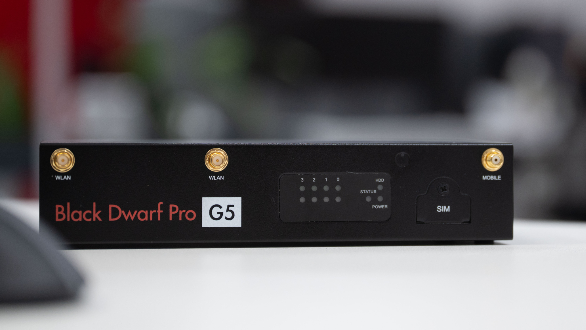 Close-up of the Securepoint Black Dwarf G5 Pro
