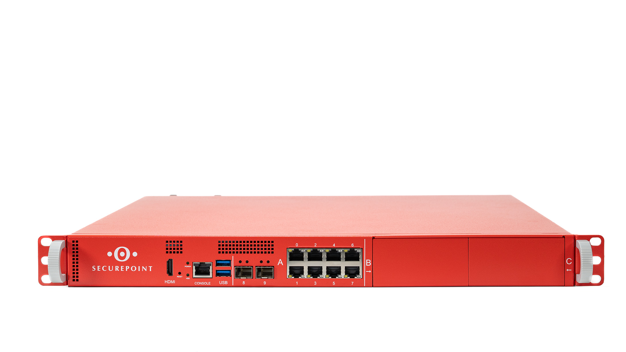Frontansicht der Securepoint UTM-Firewall RC1000R Generation 6