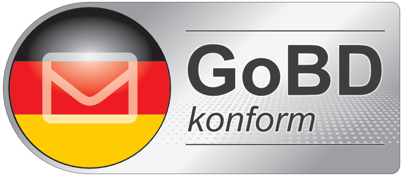 Securepoint Unified Mail Archive ist GoBD konform Symbol für Mail Archiv mit GoBD Konform