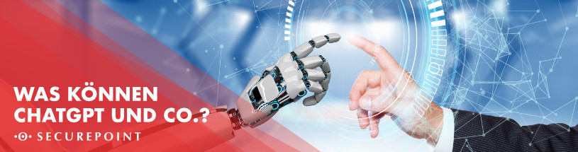 Roboterhand und menschliche Hand berühren sich Roboterhand und menschliche Hand berühren sich