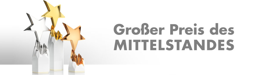 3 Pokale. Großer Preis des Mittelstandes