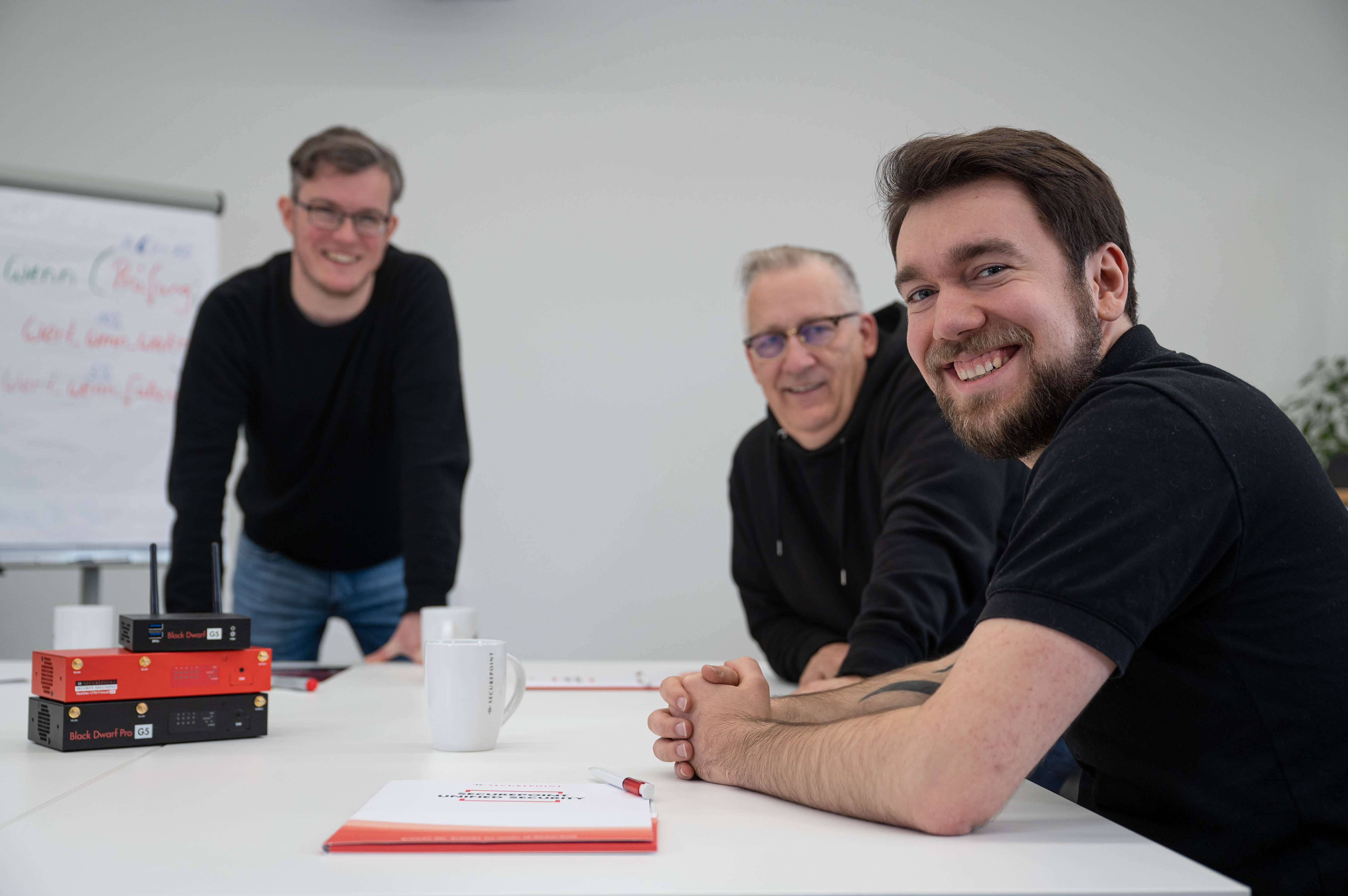 Securepoint Mitarbeiter in einer Schulung