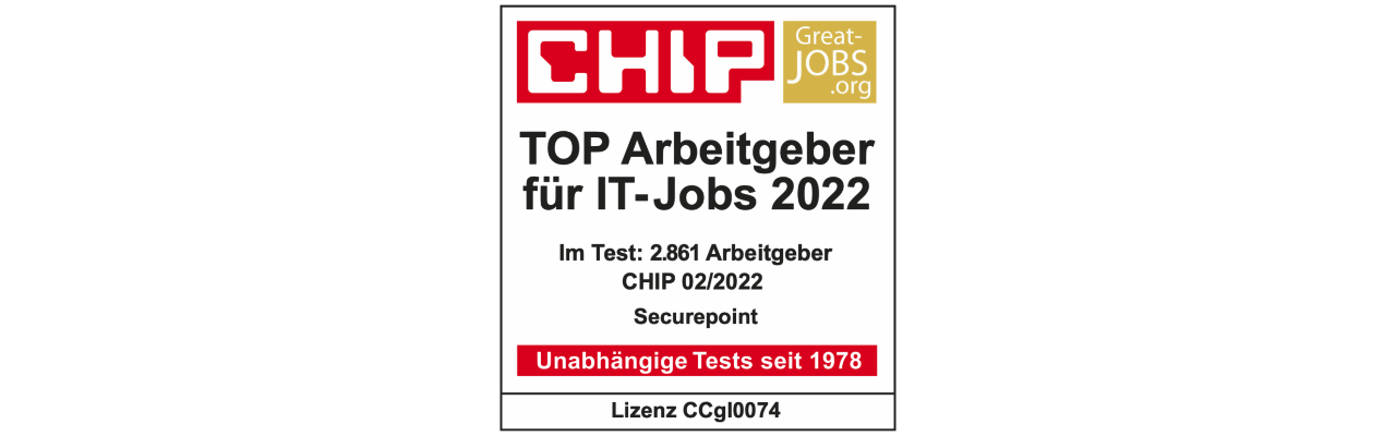Auszeichnung als TOP Arbeitgeber 2022 durch CHIP