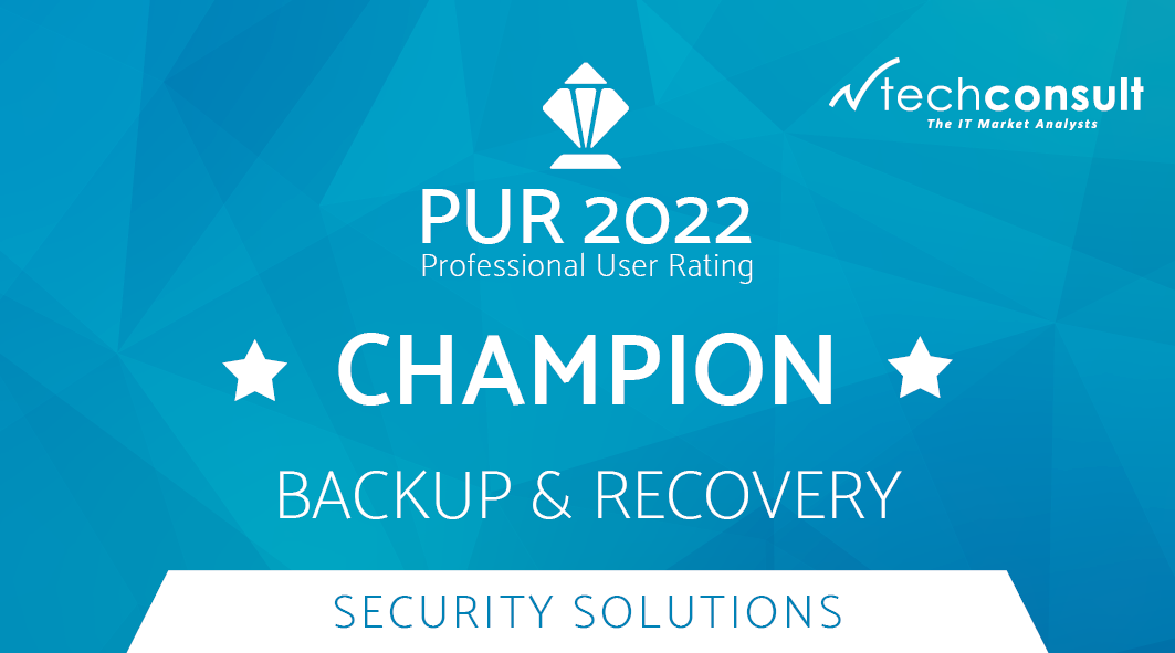 PUR Award 2022 für Backup und Recovery PUR Award 2022 für Backup und Recovery