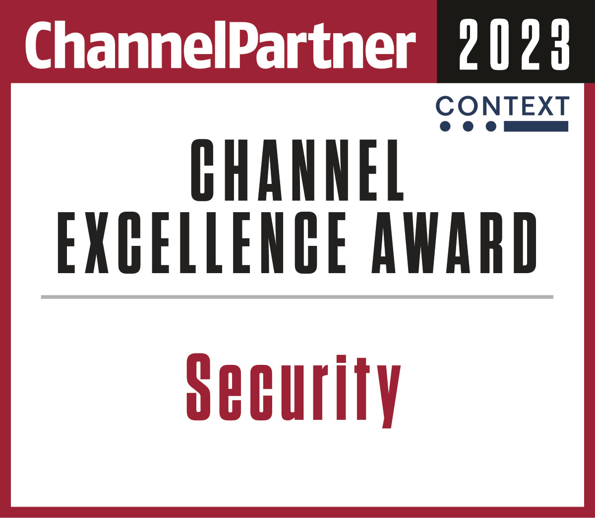 Channel Excellence Award 2023 in the field of security Graphic from the Channel Partner Award 2023 for Security
