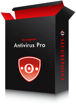 Abbildung einer Schachtel für Securepoint Antivirus PRO.
