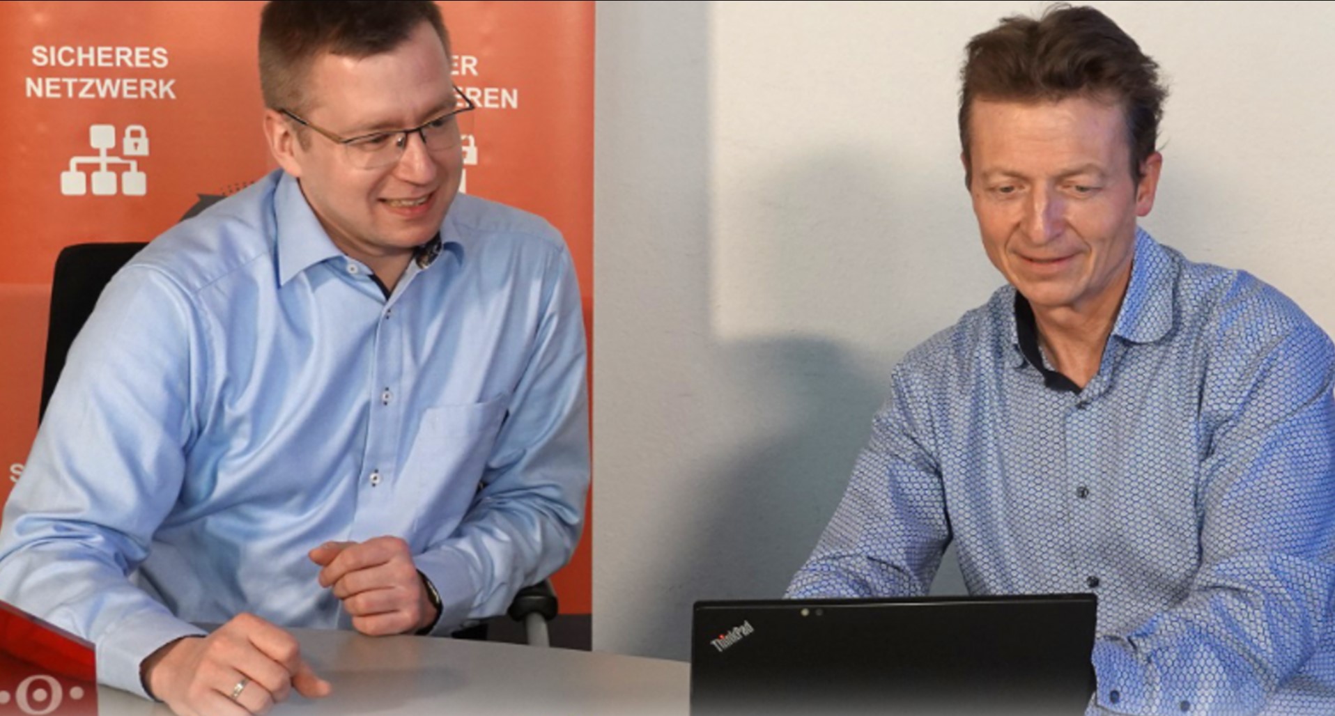 Head of IT André Wandschneider and Martin Bortic, Managing Director of Bessin GmbH